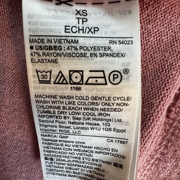 Pink Shirt Dress (Size XS) - Picture 9 of 9